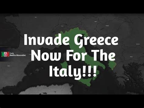 Invade greece now for the italy lyrics  Now the British would be able to send troops and planes to Greece -- which would be a serious problem for Hitler, whose invasion of the Soviet Union depended on oil from Romania